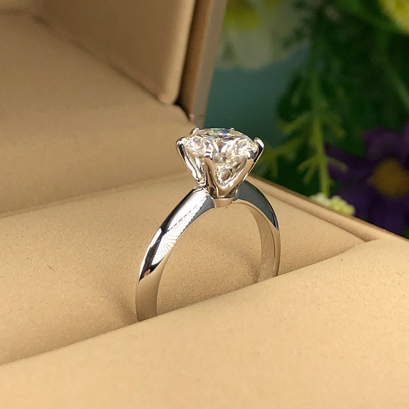Women's 3 Carat Moissanite Engagement Ring, Boho Style